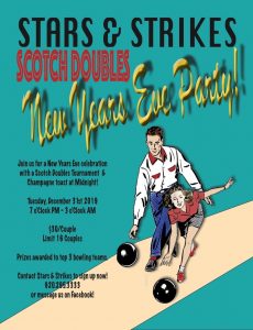 New Year’s Eve Party/Scotch Doubles Tournament Couples bowling tournament @ Stars and Strikes